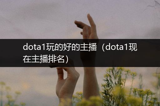 dota1玩的好的主播（dota1现在主播排名）