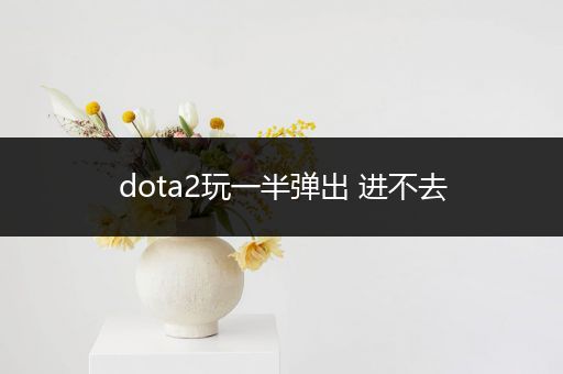 dota2玩一半弹出 进不去