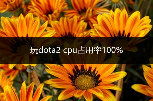 玩dota2 cpu占用率100%