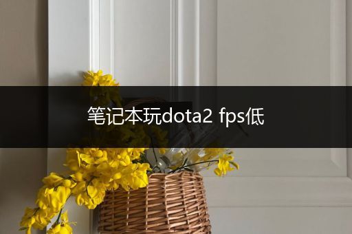 笔记本玩dota2 fps低