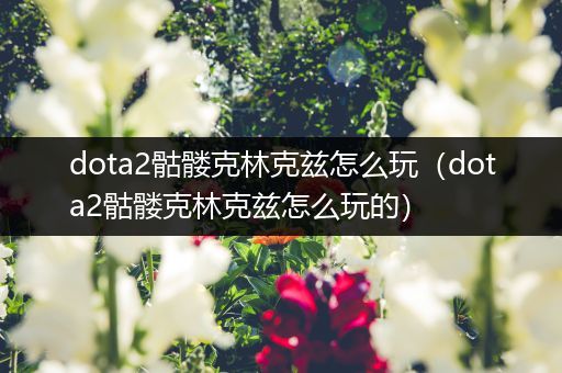 dota2骷髅克林克兹怎么玩（dota2骷髅克林克兹怎么玩的）