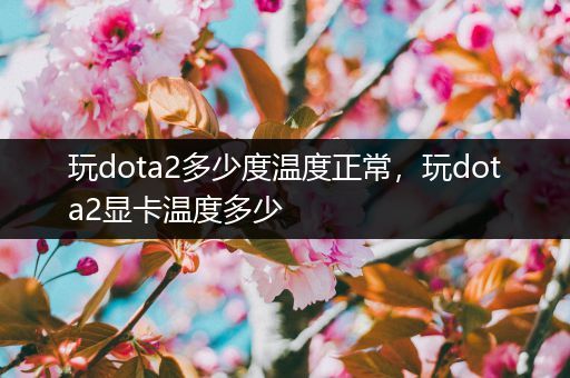 玩dota2多少度温度正常，玩dota2显卡温度多少