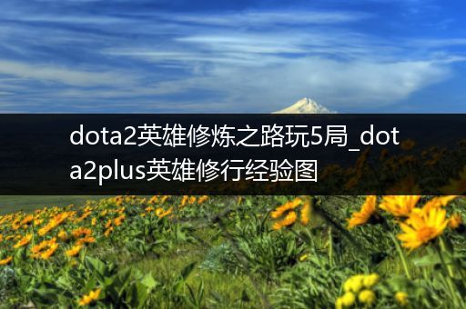 dota2英雄修炼之路玩5局_dota2plus英雄修行经验图