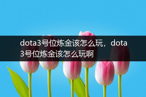 dota3号位炼金该怎么玩，dota3号位炼金该怎么玩啊
