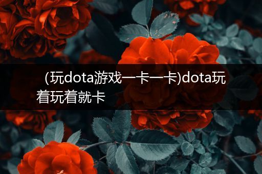 （玩dota游戏一卡一卡)dota玩着玩着就卡
