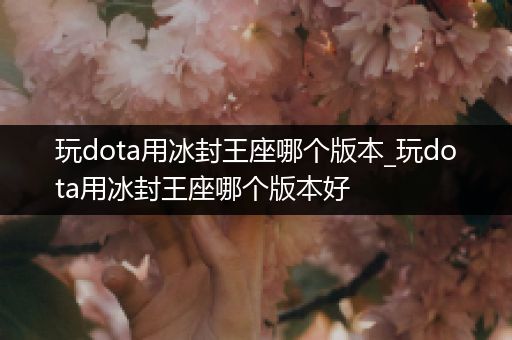 玩dota用冰封王座哪个版本_玩dota用冰封王座哪个版本好