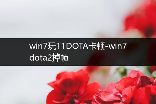 win7玩11DOTA卡顿-win7dota2掉帧