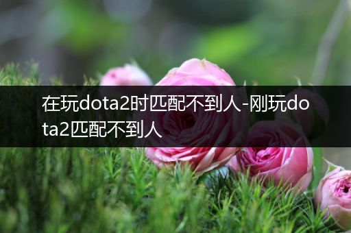 在玩dota2时匹配不到人-刚玩dota2匹配不到人