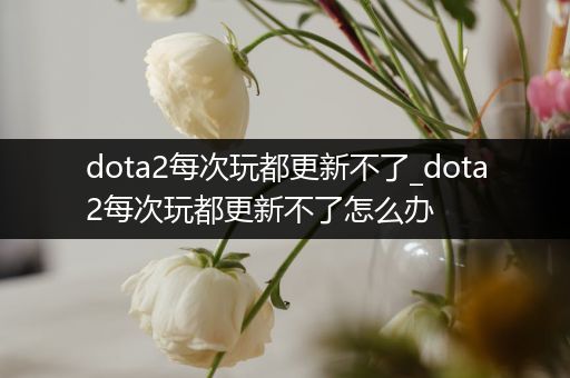 dota2每次玩都更新不了_dota2每次玩都更新不了怎么办