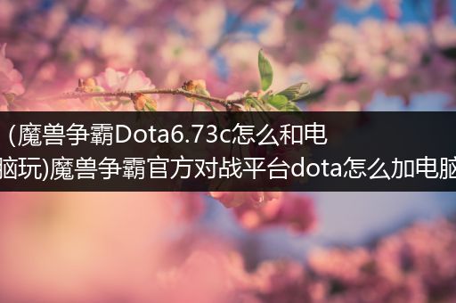 （魔兽争霸Dota6.73c怎么和电脑玩)魔兽争霸官方对战平台dota怎么加电脑