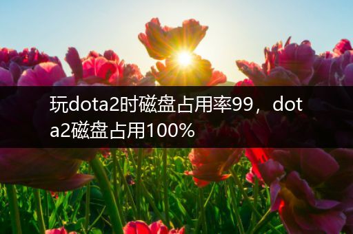 玩dota2时磁盘占用率99，dota2磁盘占用100%