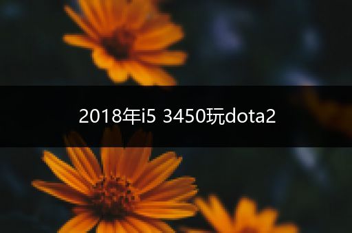 2018年i5 3450玩dota2