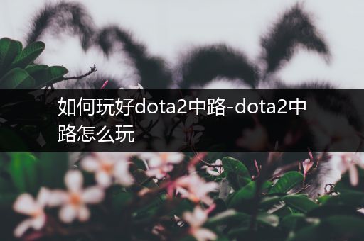 如何玩好dota2中路-dota2中路怎么玩