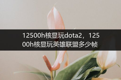 12500h核显玩dota2，12500h核显玩英雄联盟多少帧