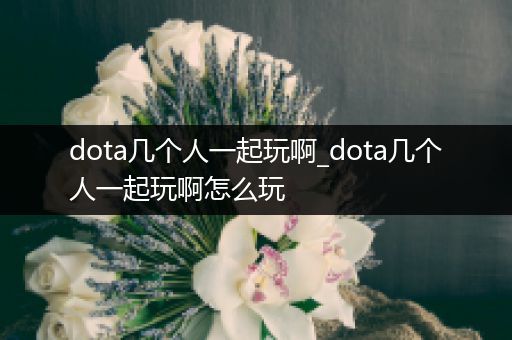 dota几个人一起玩啊_dota几个人一起玩啊怎么玩