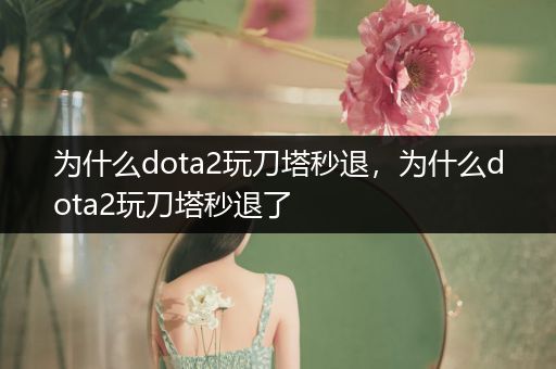 为什么dota2玩刀塔秒退，为什么dota2玩刀塔秒退了