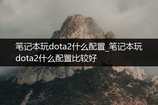 笔记本玩dota2什么配置_笔记本玩dota2什么配置比较好