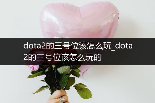 dota2的三号位该怎么玩_dota2的三号位该怎么玩的