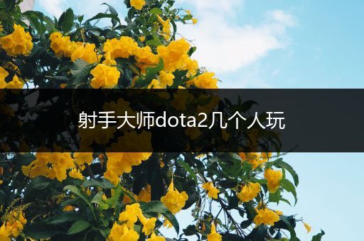 射手大师dota2几个人玩