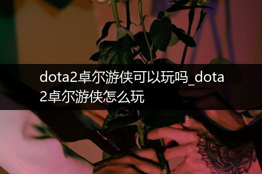 dota2卓尔游侠可以玩吗_dota2卓尔游侠怎么玩