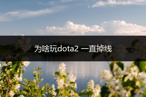 为啥玩dota2 一直掉线