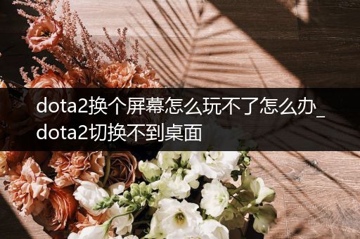 dota2换个屏幕怎么玩不了怎么办_dota2切换不到桌面