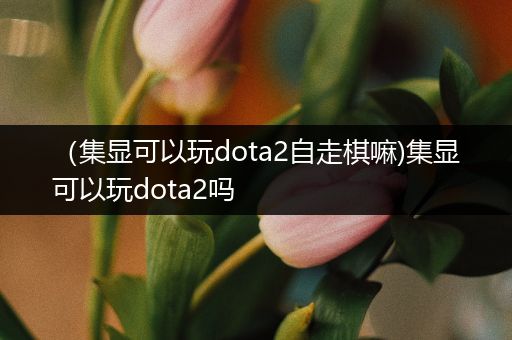 （集显可以玩dota2自走棋嘛)集显可以玩dota2吗