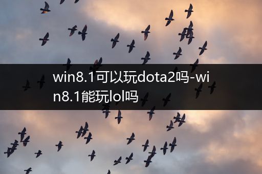 win8.1可以玩dota2吗-win8.1能玩lol吗