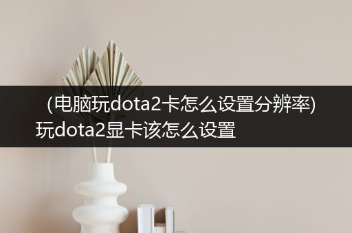 （电脑玩dota2卡怎么设置分辨率)玩dota2显卡该怎么设置