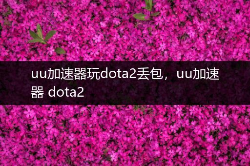 uu加速器玩dota2丢包，uu加速器 dota2