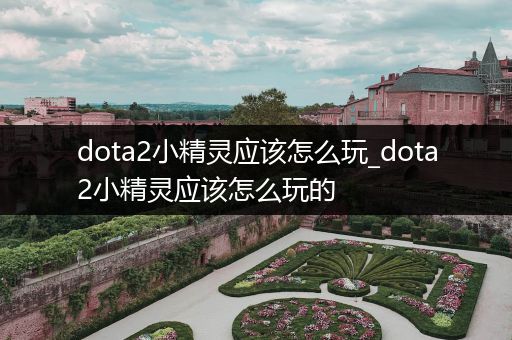 dota2小精灵应该怎么玩_dota2小精灵应该怎么玩的