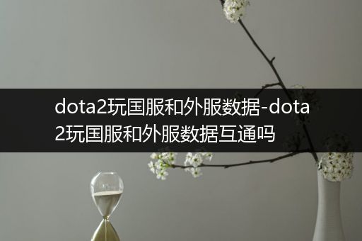 dota2玩国服和外服数据-dota2玩国服和外服数据互通吗