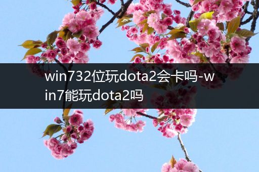 win732位玩dota2会卡吗-win7能玩dota2吗