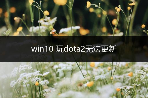 win10 玩dota2无法更新