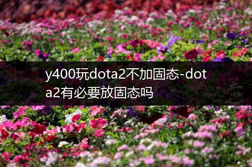 y400玩dota2不加固态-dota2有必要放固态吗