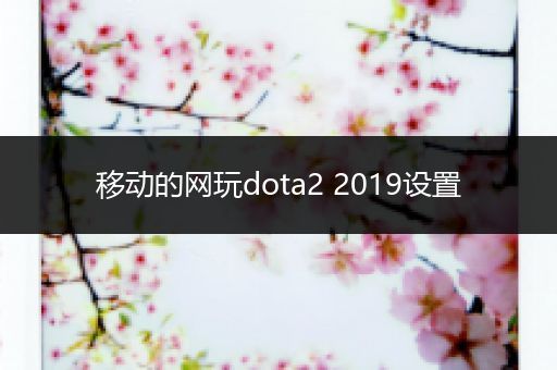 移动的网玩dota2 2019设置