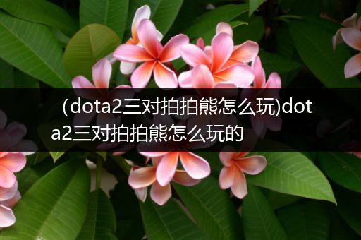 （dota2三对拍拍熊怎么玩)dota2三对拍拍熊怎么玩的