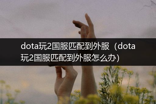 dota玩2国服匹配到外服（dota玩2国服匹配到外服怎么办）