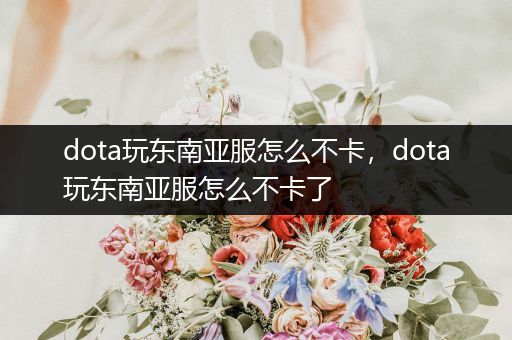 dota玩东南亚服怎么不卡，dota玩东南亚服怎么不卡了