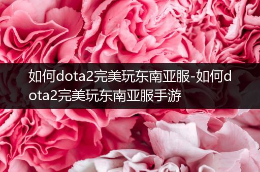 如何dota2完美玩东南亚服-如何dota2完美玩东南亚服手游
