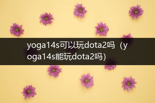 yoga14s可以玩dota2吗（yoga14s能玩dota2吗）