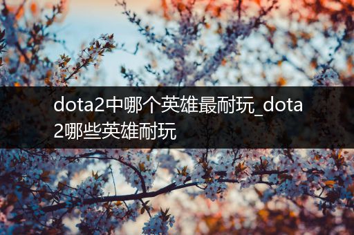 dota2中哪个英雄最耐玩_dota2哪些英雄耐玩