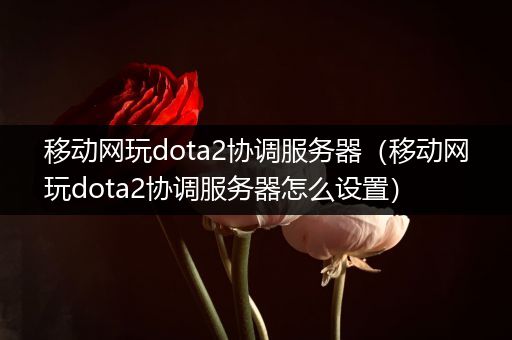 移动网玩dota2协调服务器（移动网玩dota2协调服务器怎么设置）