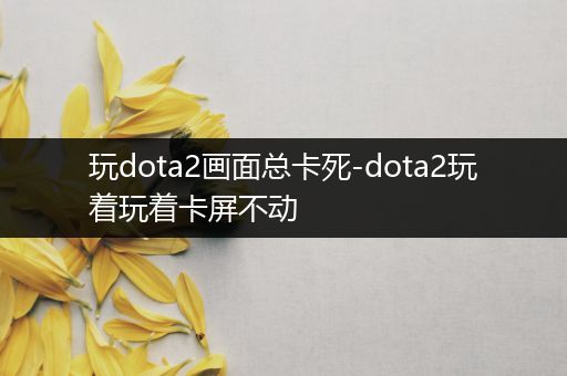 玩dota2画面总卡死-dota2玩着玩着卡屏不动