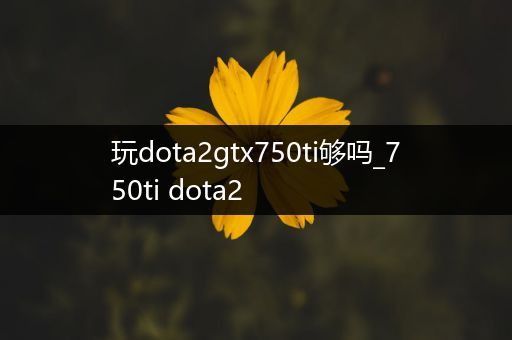 玩dota2gtx750ti够吗_750ti dota2