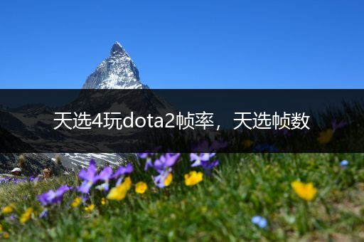 天选4玩dota2帧率，天选帧数