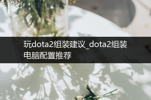 玩dota2组装建议_dota2组装电脑配置推荐