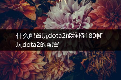 什么配置玩dota2能维持180帧-玩dota2的配置