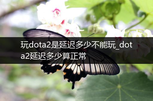 玩dota2是延迟多少不能玩_dota2延迟多少算正常