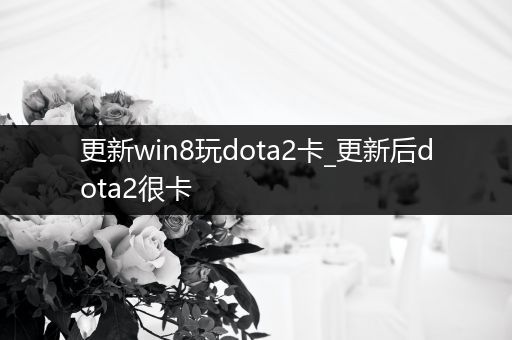 更新win8玩dota2卡_更新后dota2很卡